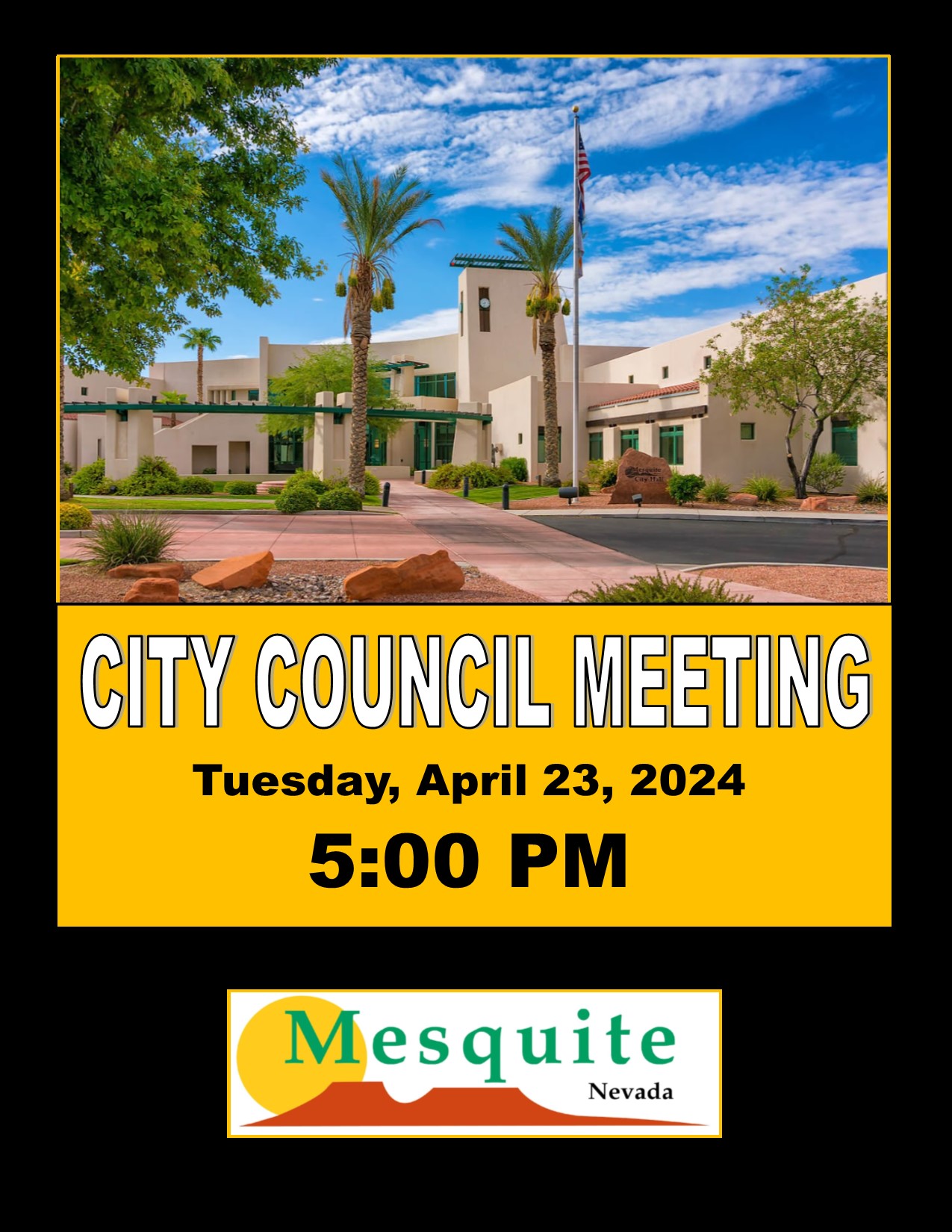 Mesquite City Council Meeting, April 23, 2024